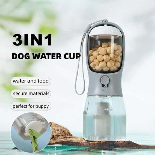 3-in-1 Pet Water Bottle | Travel Essential Keep your pet hydrated and fed with our 3-in-1 Pet Water Bottle, ideal for travel and outdoor adventures. Compact design with water and food storage. $22.39 Kind Nest