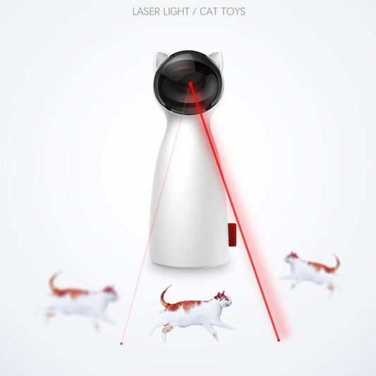 Auto Laser Play Buddy for Cats 🐱 Smart Laser Pounce Cat Toy – Endless Fun for Curious Cats! 🐱 Give your cat hours of entertainment with the Smart Laser Pounce Cat Toy, a fun, automatic laser toy designed to keep your feline friend active, engaged, and m