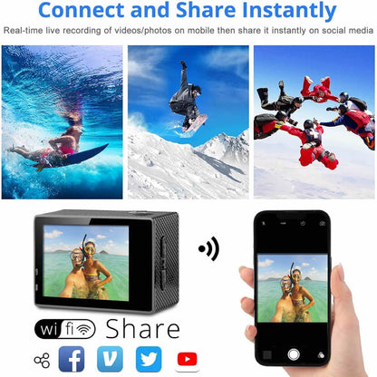 4K UHD WiFi Camera Bundle – Waterproof & Durable Capture unforgettable moments in 4K clarity with the action-ready 4K UHD Camera. Waterproof and durable for all your adventures. $43.97 Kind Nest