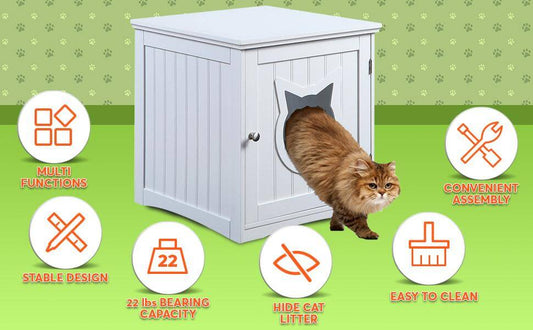 Multi-Functional Cat House & Nightstand Description: Add style and functionality to any room with this versatile Decorative Cat House & Nightstand. $60.50 Kind Nest