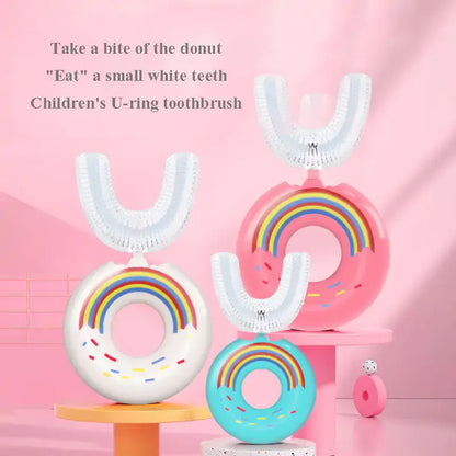 Silicone Baby U-Shaped Toothbrush Introducing our Silicone Baby U-Shaped Toothbrush – a fun and effective way to make dental care enjoyable for your little one! Designed with both safety and smiles in mind, this toothbrush is crafted from soft and gentle