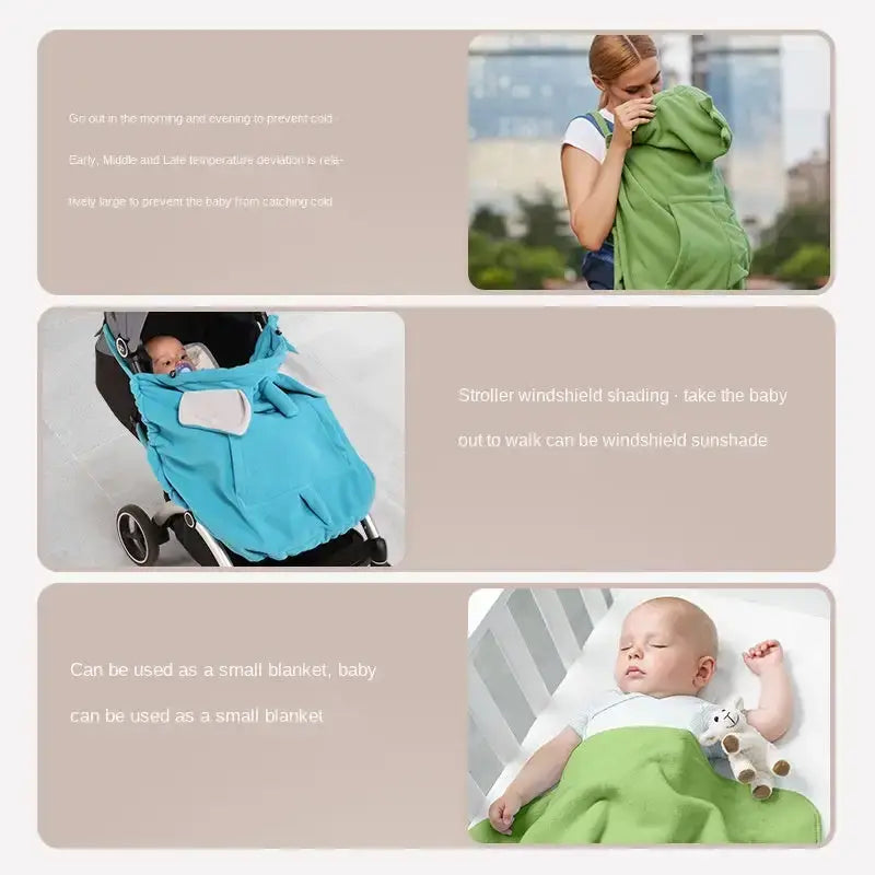 Multi-Functional Baby Carrier Cover – Cozy & Versatile Keep your baby warm and protected with our adaptable carrier cover. Perfect for all weather, it ensures comfort and coziness on every outing. $79.44 Kind Nest