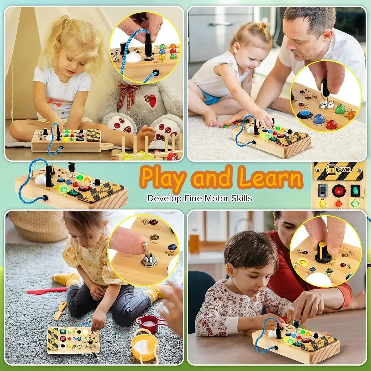 Busy Board Sensory Toy Unlock Hours of Engaging Fun with Our Busy Board Sensory Toy!Discover a world of tactile exploration and cognitive development with our Busy Board Sensory Toy. Designed to captivate and stimulate young minds, each interactive elemen