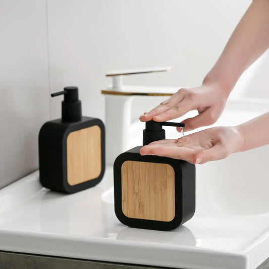 Home Liquid Soap Dispenser Empty Bottle Dispenser with Press Pump Revamp your bathroom with our range of liquid soap dispensers designed to elevate your everyday routine. Here's what you can expect from our selection:**390ML Soap Dispenser:**- **Bathroom