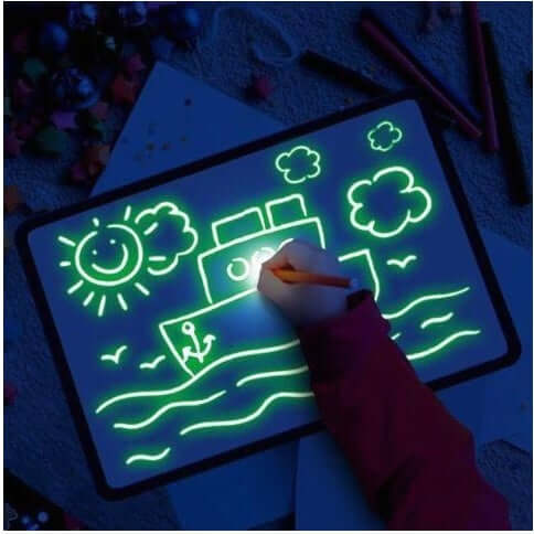 3D Magic Sketchpad with 8 Light Effects Inspire creativity with the Draw with Light Luminous Drawing Board. Mess-free, interactive fun for young artists; drawings shine bright then fade in 30 minutes! $32.26 Kind Nest