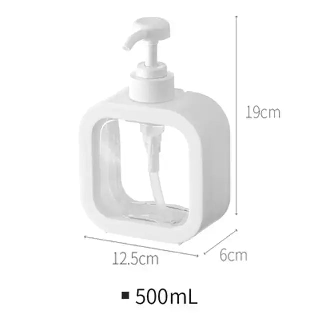 Home Liquid Soap Dispenser Empty Bottle Dispenser with Press Pump Revamp your bathroom with our range of liquid soap dispensers designed to elevate your everyday routine. Here's what you can expect from our selection:**390ML Soap Dispenser:**- **Bathroom