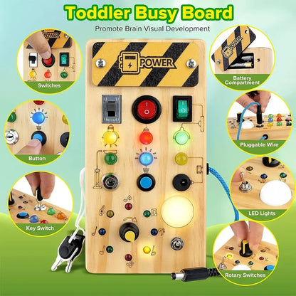 Busy Board Sensory Toy Unlock Hours of Engaging Fun with Our Busy Board Sensory Toy!Discover a world of tactile exploration and cognitive development with our Busy Board Sensory Toy. Designed to captivate and stimulate young minds, each interactive elemen