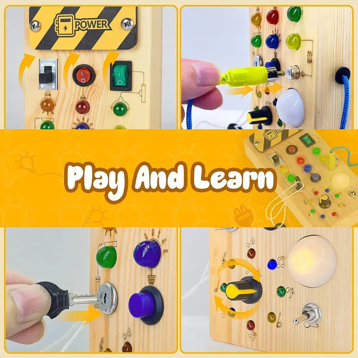 Busy Board Sensory Toy Unlock Hours of Engaging Fun with Our Busy Board Sensory Toy!Discover a world of tactile exploration and cognitive development with our Busy Board Sensory Toy. Designed to captivate and stimulate young minds, each interactive elemen