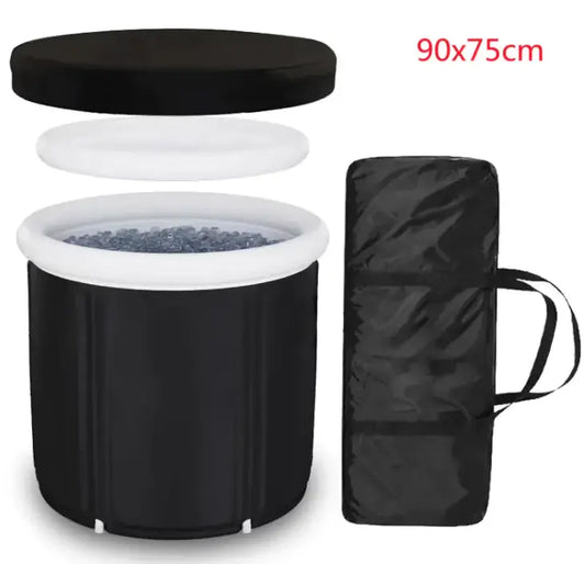 Flexi Soak Tub The FlexiSoak Tub is an innovative inflatable and foldable bathtub that combines convenience with relaxation. Perfect for small spaces or on-the-go use, this portable bath bucket can be easily inflated and folded, making it ideal for indoor