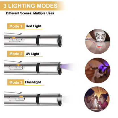 7-in-1 Interactive Cat Laser Toy 7-in-1 Modes & Multiple Functions: This versatile cat toy features 5 laser patterns red dot, mouse, butterfly, smiley face, and star. $10.98 Kind Nest