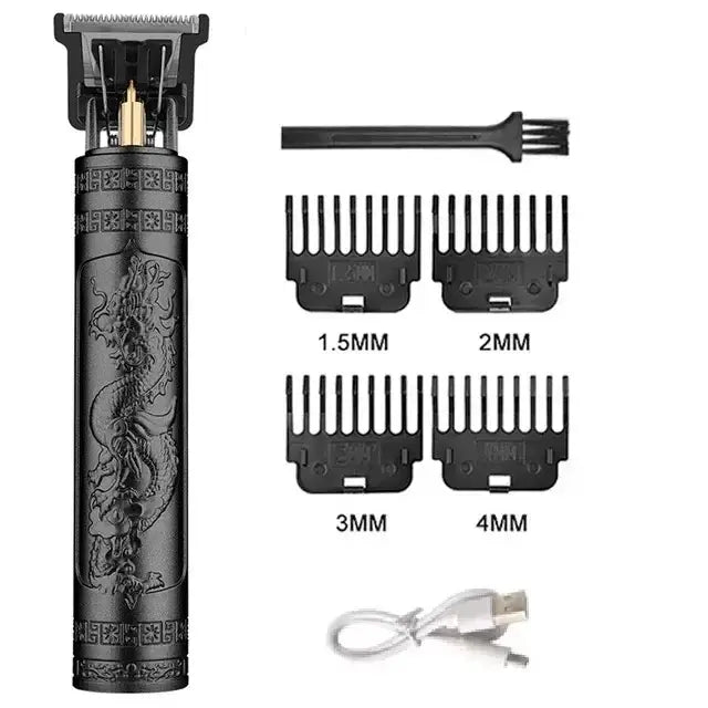 Vintage Rechargeable Hair Clipper This versatile hair trimmer is designed for precision and convenience, offering multiple functions and adjustable cutting lengths for a range of grooming needs. With its vibratory motor and stainless steel blades, it ensu