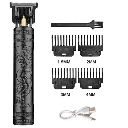 Vintage Rechargeable Hair Clipper This versatile hair trimmer is designed for precision and convenience, offering multiple functions and adjustable cutting lengths for a range of grooming needs. With its vibratory motor and stainless steel blades, it ensu