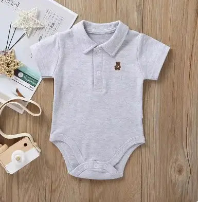 Newborn Baby Romper – Soft & Stylish Keep your baby cool and comfy in our newborn romper, crafted for boys and girls with soft, breathable fabric and classic style. Perfect for warm days! $20.63 Kind Nest